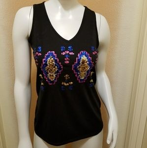 ☄Pink Rose  Black T-shirt☄